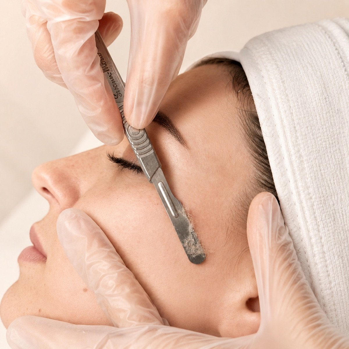 Dermaplaning facial exfoliation at GetSkin